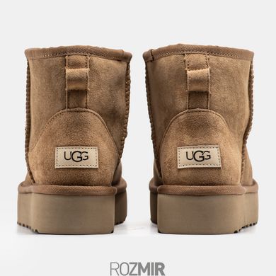 Уггі UGG Classic Mini Platform "Light Chestnut"