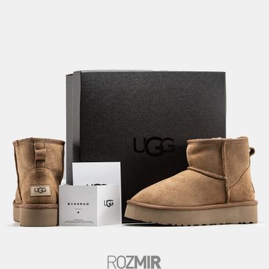 Угги UGG Classic Mini Platform "Light Chestnut"