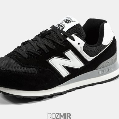 Мужские кроссовки New Balance 574 "Black/White/Gray"