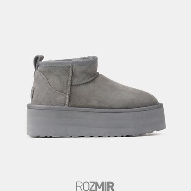 Угги UGG Classic Ultra Mini Platform "Grey"