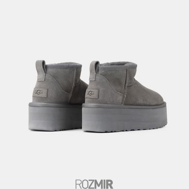 Угги UGG Classic Ultra Mini Platform "Grey"
