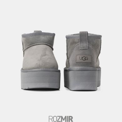 Угги UGG Classic Ultra Mini Platform "Grey"