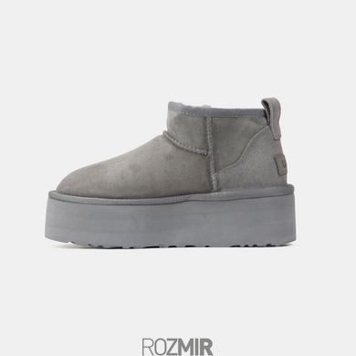 Угги UGG Classic Ultra Mini Platform "Grey"