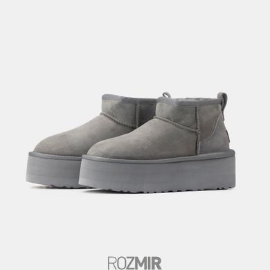 Угги UGG Classic Ultra Mini Platform "Grey"