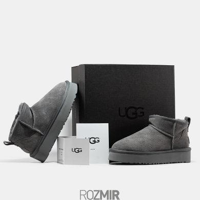 Угги UGG Classic Ultra Mini Platform "Grey"