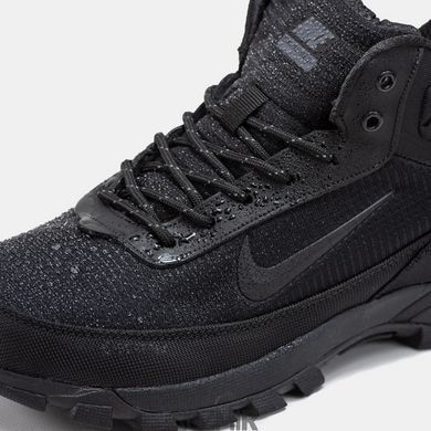 Зимние мужские кроссовки Nike Rivah Gore-Tex "Total Black" с мехом