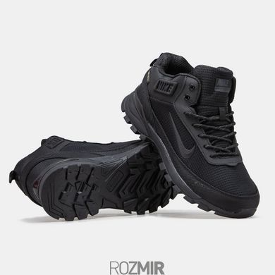 Зимние мужские кроссовки Nike Rivah Gore-Tex "Total Black" с мехом