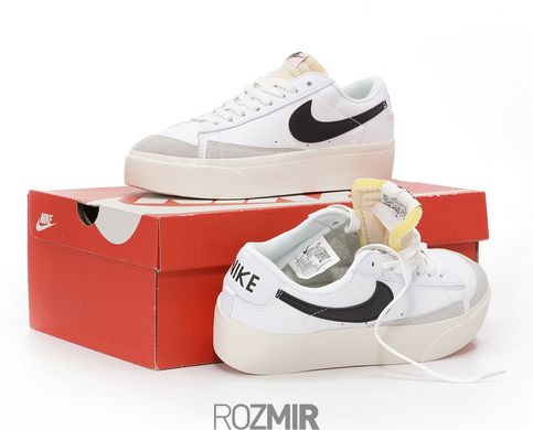Женские кроссовки Nike Blazer Low Platform “White/Black” DJ0292 101