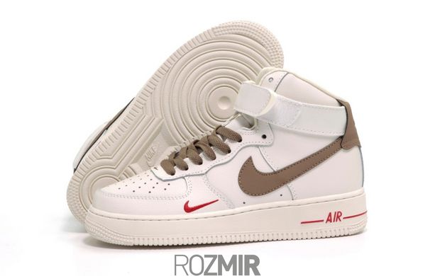 Кросівки Nike Air Force 1 High Premium White / Brown