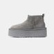 Угги UGG Classic Ultra Mini Platform "Grey"