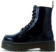 Зимние женские ботинки Dr. Martens Jadon Boot "Black" с мехом