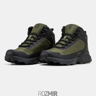 Зимние кроссовки Salomon Cross Hike Mid Winter Khaki с мехом