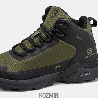 Зимние кроссовки Salomon Cross Hike Mid Winter Khaki с мехом