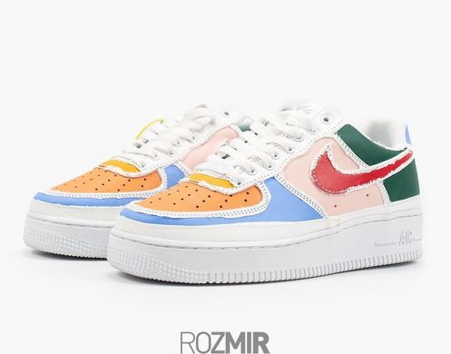 Женские кроссовки Nike Air Force 1 LX Reveal "White/Multi Color"