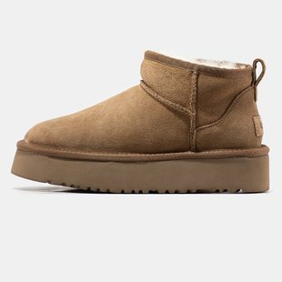 Угги UGG Classic Ultra Mini Platform "Chestnut"