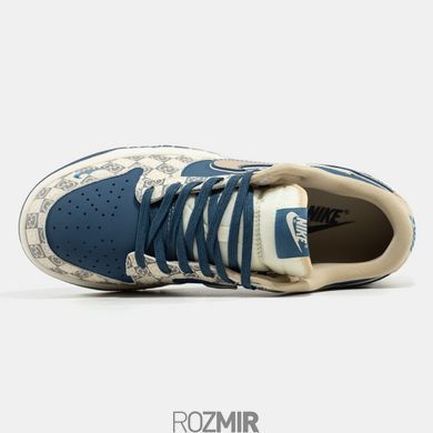 Кроссовки Gucci x Nike Dunk Low Blue/Beige
