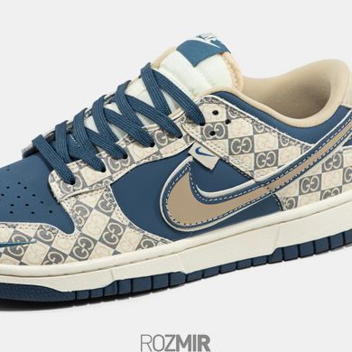 Кроссовки Gucci x Nike Dunk Low Blue/Beige