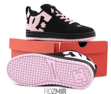 Кросівки DC Court Graffik Shoes "Black/Pink"